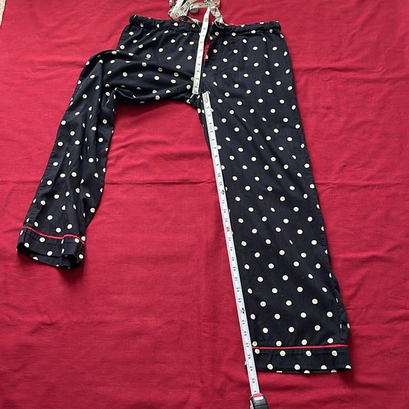 PJ Salvage Sz M Black Polka Dot 100% Cotton PJ Pants ONLY - Picture 13 of 15